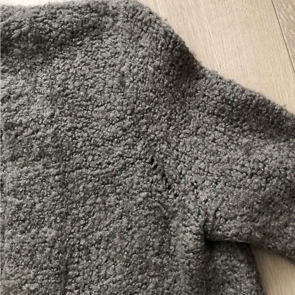 Abercrombie & Fitch Boucle Yarn Pocket Cardigan in Light Brown Size XS - Picture 11 of 13